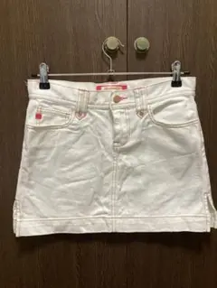 Anniversary ホワイトデニム　ミニスカート　Mサイズ