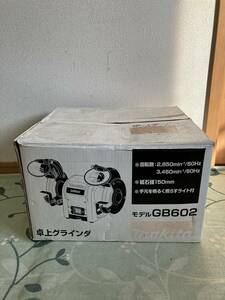 1円 希少 レア makita マキタ GB602 卓上 グラインダ 電動 工具 元箱付 DIY 日曜大工 現状品 保管品 現場 作業 動作品 150mm 研磨機