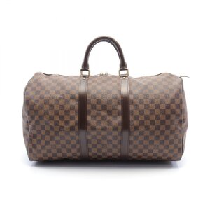 ルイ・ヴィトン キーポル50 ブランドオフ LOUIS VUITTON ボストンバッグ ダミエ 中古 メンズ レディース