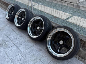 WORK MEISTER S1R 17インチ 9.5J-15 114.3 5穴 4本 タイヤ付き 215/40R17 ワーク マイスター