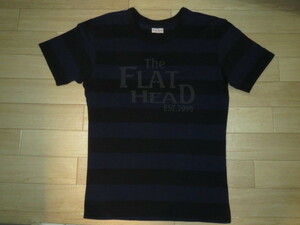 FLATHEAD(フラットヘッド)BORDERTSHIRT FLAT HEAD(ボーダー)Tee NAVY 40