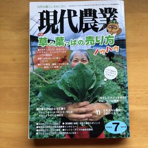 現代農業 葉と葉っぱの売り方　ノウハウ　２０２０年７月号 （農山漁村文化協会）