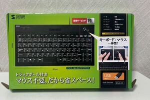 610i1204 サンワサプライ トラックボールキーボード SKB-TR03BK