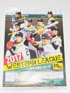 ■入手困難■2017年 新人選手集合ポスター■阪神タイガース■送料300円■B2サイズ■ウエスタンリーグ■阪神タイガースグッズ■