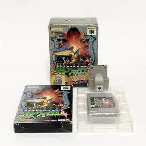 ニンテンドー64 スターフォックス64 ＋ 振動パックセット 痛み大 任天堂 NINTENDO 64 Star Fox 64 Rumble Pak Bundle Tested