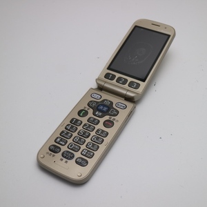 中古 F-08C ゴールド 即日発送 DoCoMo ガラケー FUJITSU らくらくホン 本体 あすつく 土日祝発送OK