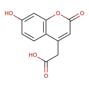 7-ヒドロキシクマリニル-4-酢酸 アッセイ96% 1g C11H8O5 粉末 ウンベリフェロン-4-酢酸 クマリン誘導体 蛍光色素 有機化合物 試薬