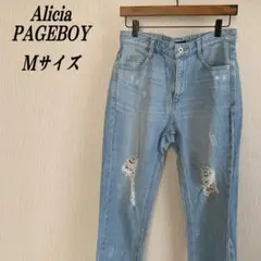 【Alicia PAGEBOY (アリシアページボーイ)】Mサイズ デニムパンツ