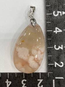 【E26150】桜アゲート＊さくら＊ペンダント＊Cherry blossom agate＊Pendant