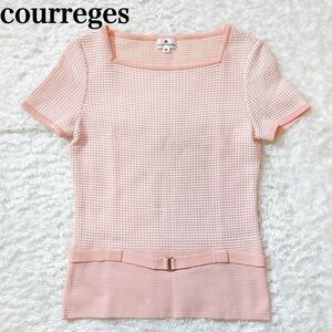 courreges クレージュ ニット プルオーバー 9R M レディース C72423-44