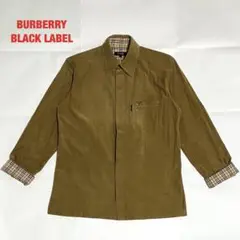 BURBERRY BLACK LABEL　コーデュロイシャツ　ノバチェック柄