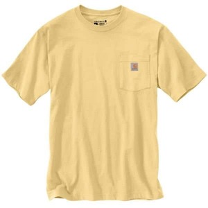 カーハート K87 ポケット Tシャツ　黄　S　●新品＊新色　Carhartt