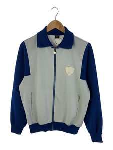 adidas◆80s/club/トラックジャケット/ポリエステル/GRY/※ワッペン剥がれあり