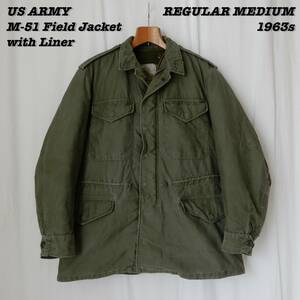 US ARMY M-51 Field Jacket 1963s REGULAR MEDIUM with M-65 Liner Vintage アメリカ軍 M51フィールドジャケット ヴィンテージ