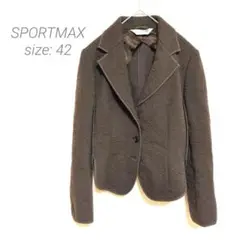 【スポーツマックス】SPORTMAX ウール混テーラードジャケット イタリア製