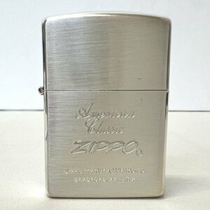 【86】 ZIPPO American Classic ZIPPO MANUFACTURING CO. BRADFORD,PA,U.S.A. ジッポー 火花のみ確認 シルバーカラー 1992年製