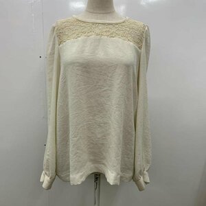 nano・universe FREE ナノユニバース シャツ、ブラウス 長袖 無地 フリル レース Shirt Blouse 10022391