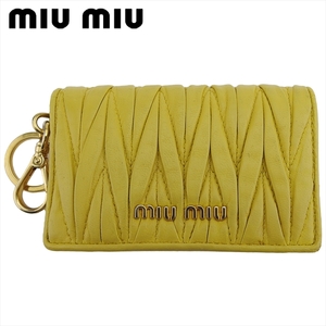 ミュウミュウ カードケース 名刺入れ レディース 5M1122 マテラッセ miu miu 中古