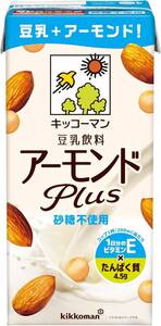 キッコーマン(豆乳) 飲料 アーモンドPlus 砂糖不使用 1000ml×6本