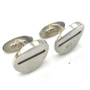 【１円スタート】Georg Jensen　ジョージジェンセン　カフス　ラウンド　シルバー　925S　ブランド　アクセサリー　ファッション　9A-045