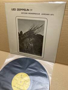 良LP！レッド・ツェッペリン Led Zeppelin IV Studio Rehersals January 1971 リハーサル デモ DEMO STAIRWAY TO HEAVEN BLACK DOG NM