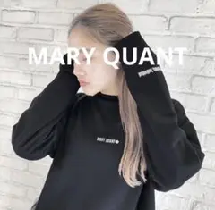 861 MARY QUANT 刺繍　ロゴ　ダブルネーム　コラボ　カットソー　M