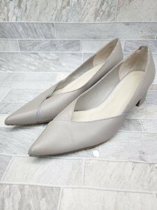 ◇ Odette e Odile UNITED ARROWS チャンキーヒール ヒール パンプス サイズ23.5cm ベージュ レディース P