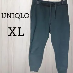 k0512　【ユニクロ／UNIQLO】　☆スウェットパンツ　黒　裏起毛　XL