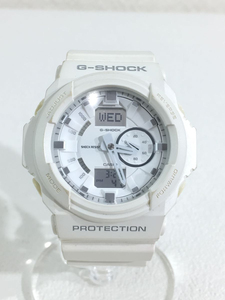 CASIO◆クォーツ腕時計・G-SHOCK/デジアナ/WHT/GA-150-7AJF