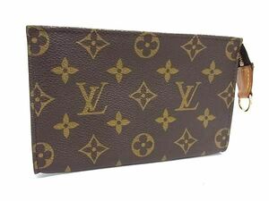 1円 ■極美品■ LOUIS VUITTON ルイヴィトン モノグラム バケット用ポーチ マルチケース 小物入れ レディース メンズ ブラウン系 FB5409