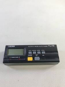 S8108/BOSS GUITER&BASS AUTO TUNER TU-70 ギター チューナー 【通電OK】241011