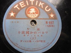 芸ＳＰ盤1848★漫才★玉松ワカバ、西川ヒノデ／ワカバのお国訛り★テイチクレコード