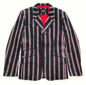 貴重 廃業 放出 日本製 新品未使用 ネバートラスト Regimental Stripe Jacket サイズS/M