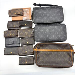 13点まとめ LOUIS VUITTON ルイヴィトン キーケース ジッピーXL コンピエーニュ エクリプス モノグラム pvc レザー セット ダミエ 黒 茶