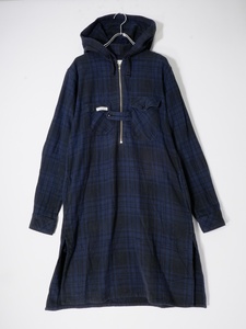 Engineered Garments/エンジニアードガーメンツ Long Bush Shirt - Heavy Twill Plaidチェックロングブッシュシャツ [MSHA76180]