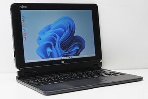 1円スタート ノートパソコン 2in1PC Windows11 WPS office搭載 富士通 Arrows Tab Q506 ATOM 8550 メモリ4GB eMMC64GB カメラ Bluetooth