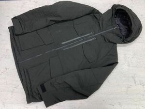 ユニクロ UNIQLO ホワイトマウンテニアリング White Mountaineering アウトドア コラボ 止水ジップ ロング丈 ダウンジャケット メンズ L 黒