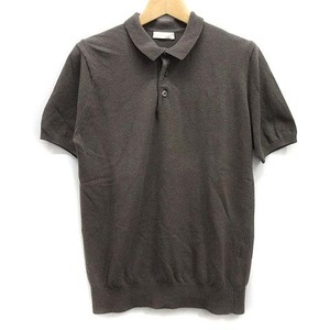 ニュアンス niuhans オーガニックコットン ポロ セーター Organic Cotton Polo Sweater 0 カーキグレー 2019 KN83 メンズ レディース