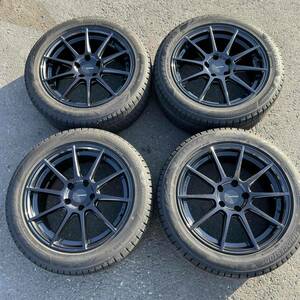 新古品！22年製造 BRIDGESTONE BLIZZAK VRX3 225/50R17 ブリザック ポテンザ SW010 17インチ 7.5J +38 PCD 114.3 スタッドレス クラウン等!