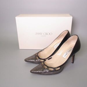 JIMMY CHOO ジミーチュウ パイソン ヒールパンプス 36/約23cm