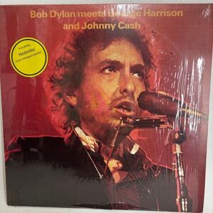 【イエローvinyl盤】Bob Dylan ボブ・ディラン＆ジョージ・ハリソン Bob Dylan Meets George Harrison And Johnny Cash BC 7069 HC 現状品