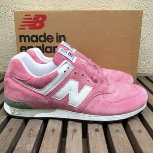 UK製 NEW BALANCE M576PNK PINK×WHITE【30th Anniversary Collection】US9.5D 27.5cm スエード 新品 限定イギリス英国製 ピンク×ホワイト