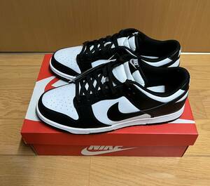 28.0cm NIKE DUNK LOW RETRO WHITE BLACK ナイキ ダンク ロー パンダ 白 黒 ホワイト ブラック PANDA