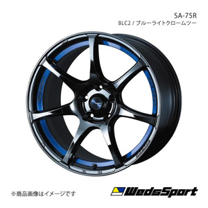 WedsSport/SA-75R ノート E11 アルミホイール1本【17×6.5J 4-100 INSET42 BLC2】 0074039