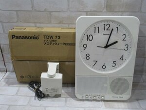 Ω 新DK5 0488♪ 保証有 Panasonic【 TDW73 】パナソニック 録音機能付メロディウィーク(週間式・電波受信機能付)