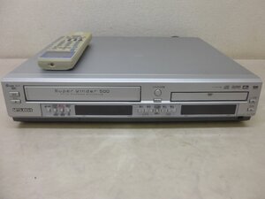 10991★三菱 MITSUBISHI DVD/VHSプレーヤー VHSビデオデッキ DJ-VG330 リモコン付★中古★