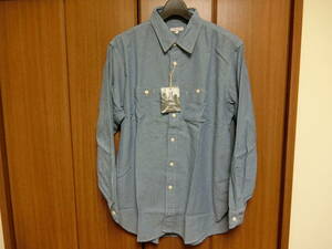 Engineered Garments エンジニアード ガーメンツ 2024SS Work Shirt 4.5oz Cotton Chambray Lサイズ 未使用品 送料込