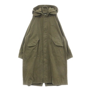 we11done ウェルダン FIELD COAT フロントロゴ刺繍 フィールド フーデッドコート カーキ WD-JP3-23-159-M-KK