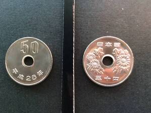 ☆☆平成26年５０円白銅貨