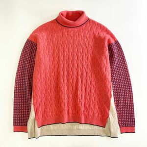 Sk21 〈カシミヤ100%〉 import rossa インポートロッサ 長袖ニット タートルネック トップス 大きいサイズ◎ 42 XL相当 レディース 女性服